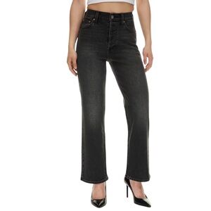 Denim Forum The Arlo Hi-Rise Straight Jean in grey size 30 like new condition